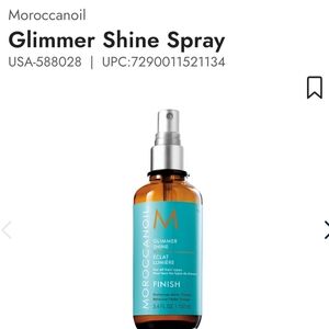 Moroccanoil Glimmer Shine Spray - Blue and Silver